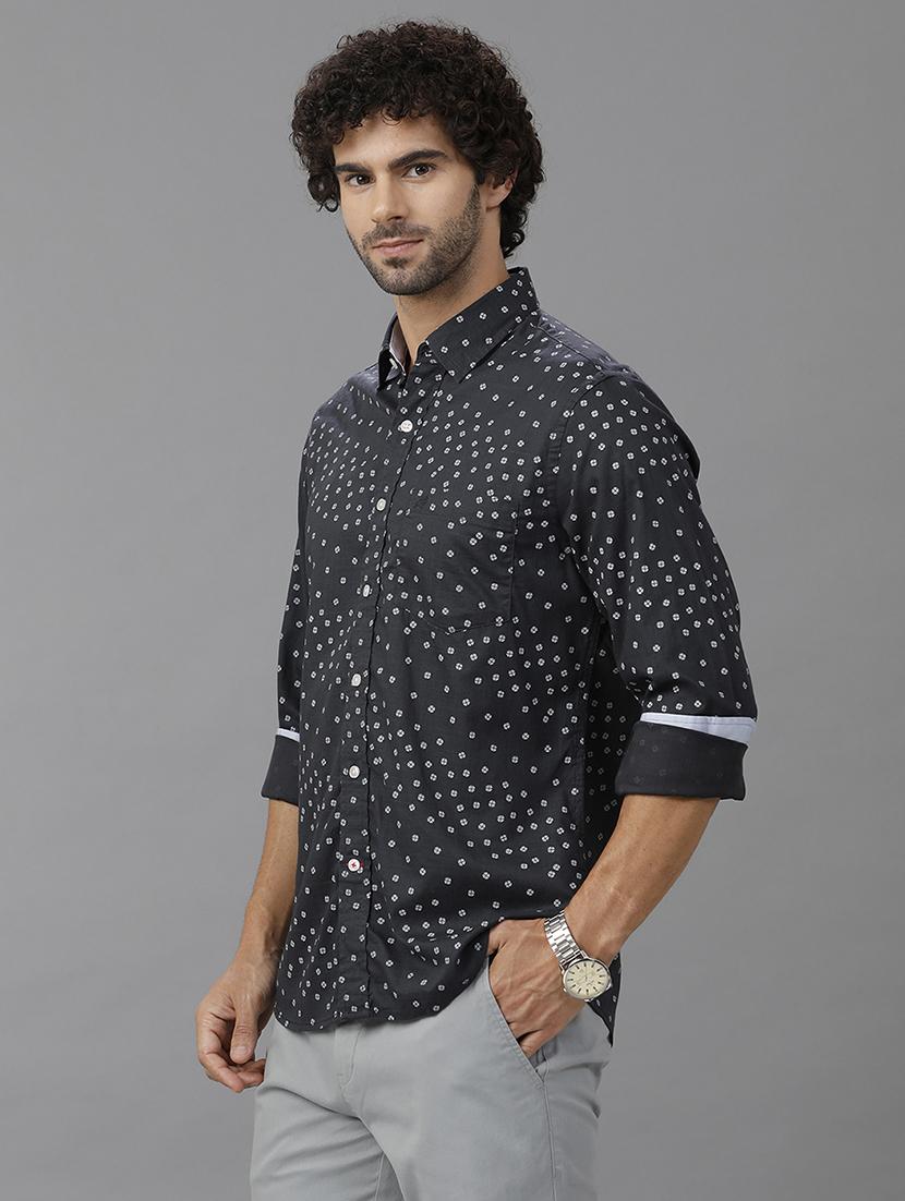 men printed long sleeve casual shirt - 21668623 -  Standard Image - 1