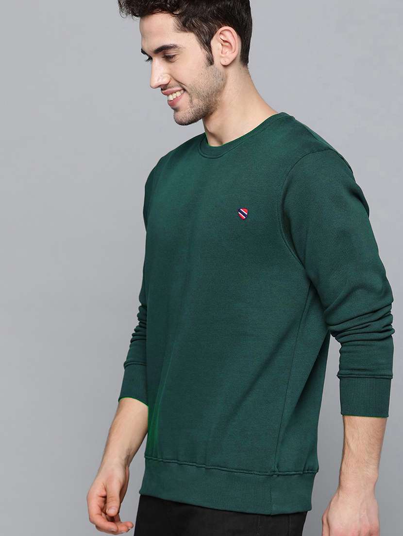 men long sleeve plain sweatshirt - 21668677 -  Standard Image - 1