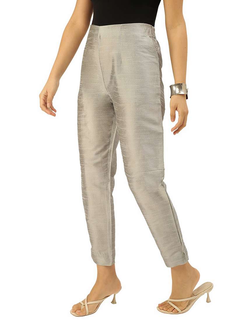 silver straight tapered pant - 21668986 -  Standard Image - 1