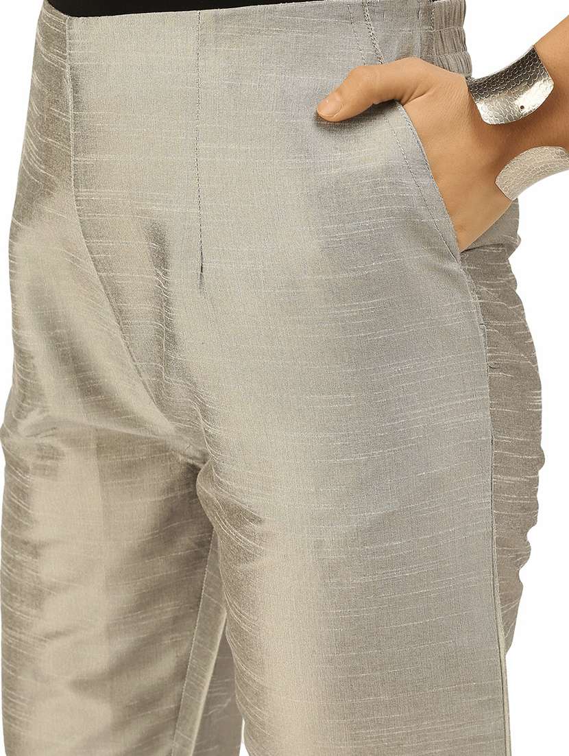 silver straight tapered pant - 21668986 -  Standard Image - 4
