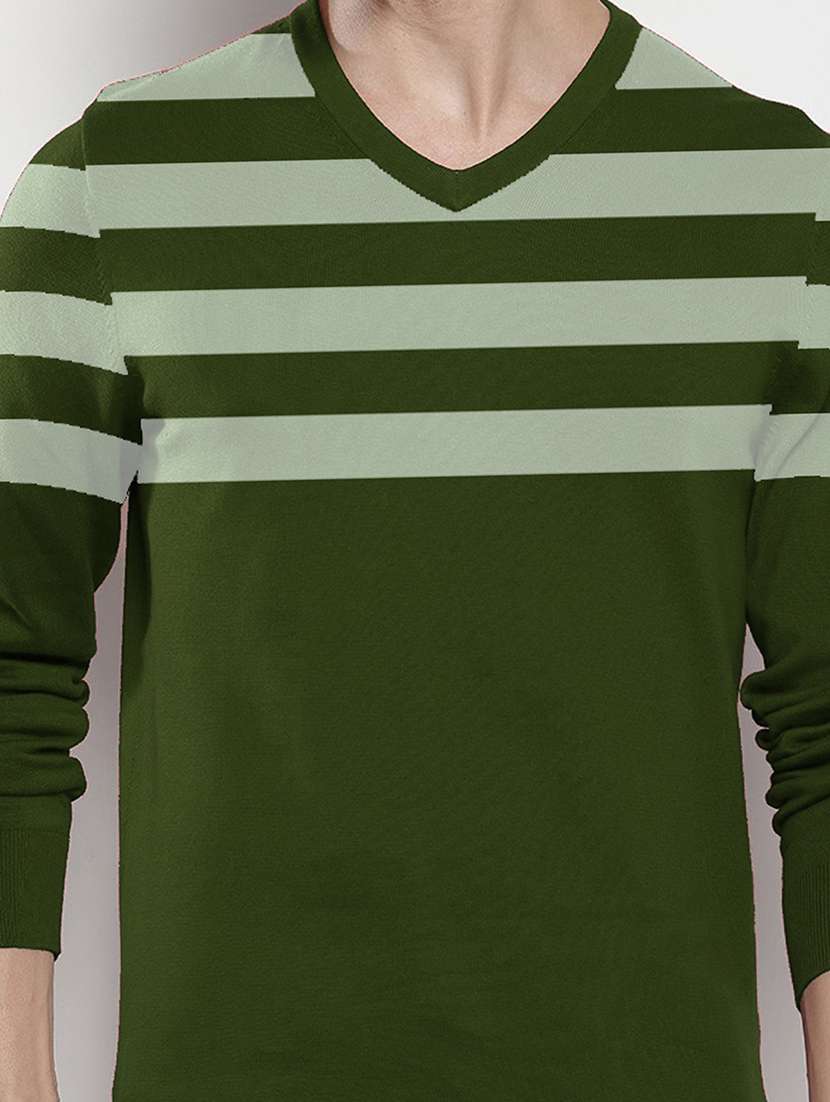 men long sleeve striped pullover - 21669022 -  Standard Image - 4
