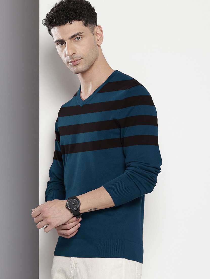 men long sleeve striped pullover - 21669024 -  Standard Image - 1