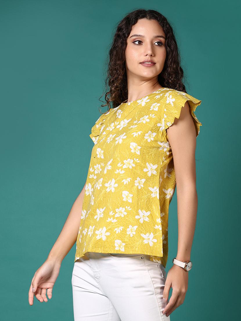 women printed round neck regular top - 21669078 -  Standard Image - 1