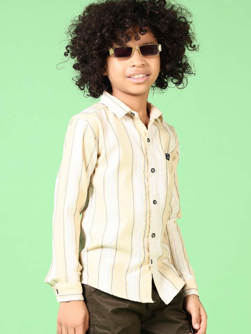 boys long sleeves striped shirt - 21669084 -  Standard Image - 1