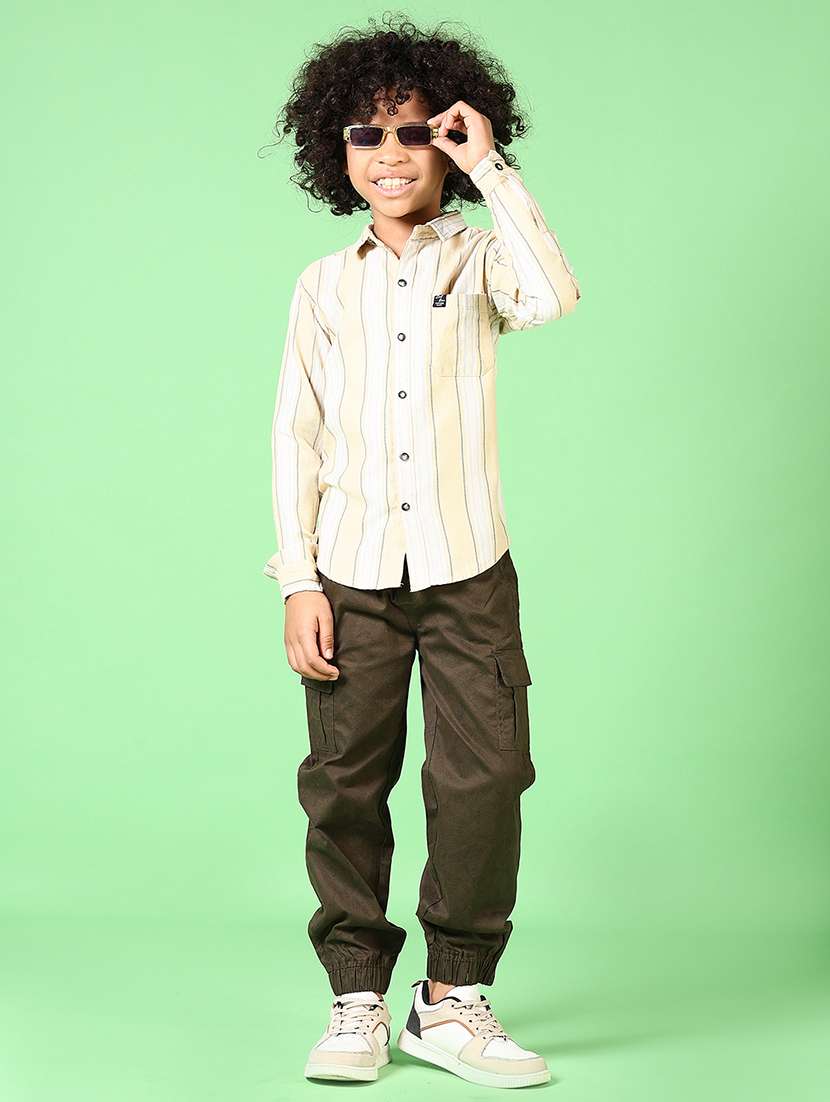 boys long sleeves striped shirt - 21669084 -  Standard Image - 4
