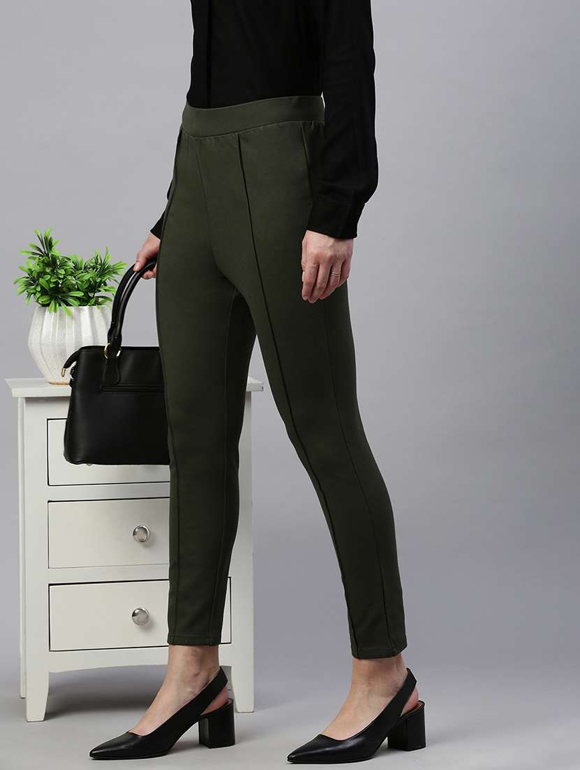 women high rise ankle length jegging - 21669352 -  Standard Image - 1