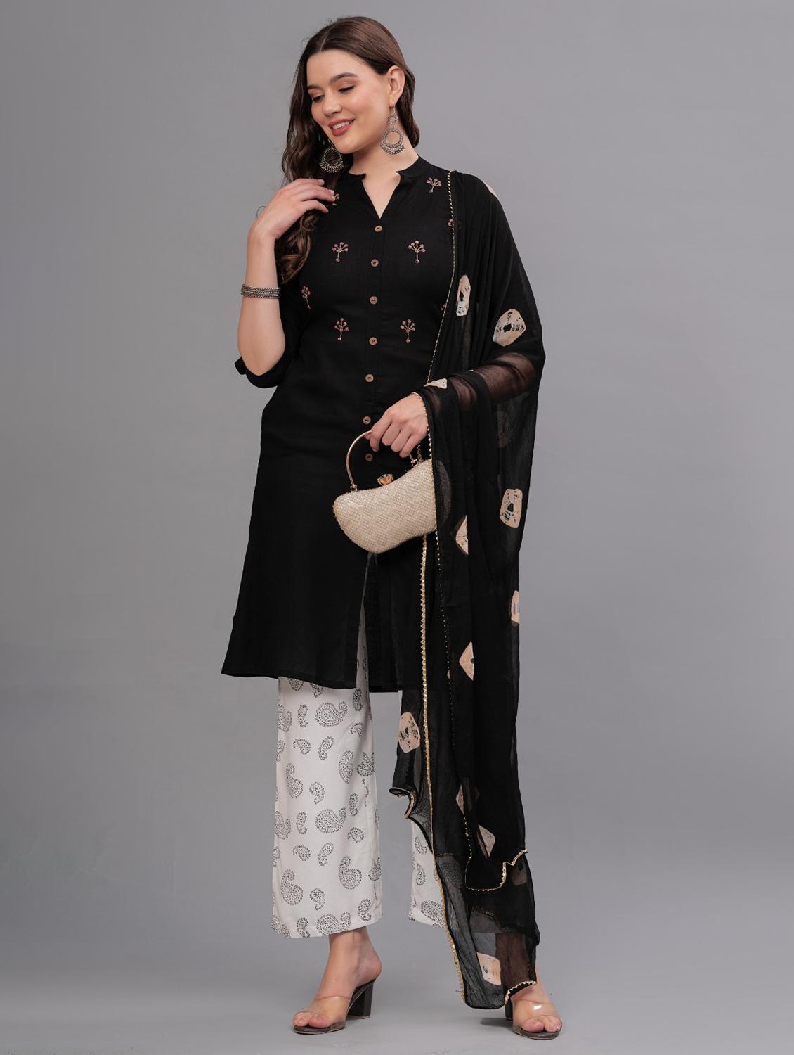women embellished kurta pant set with dupatta - 21669513 - Standard Image - 1
