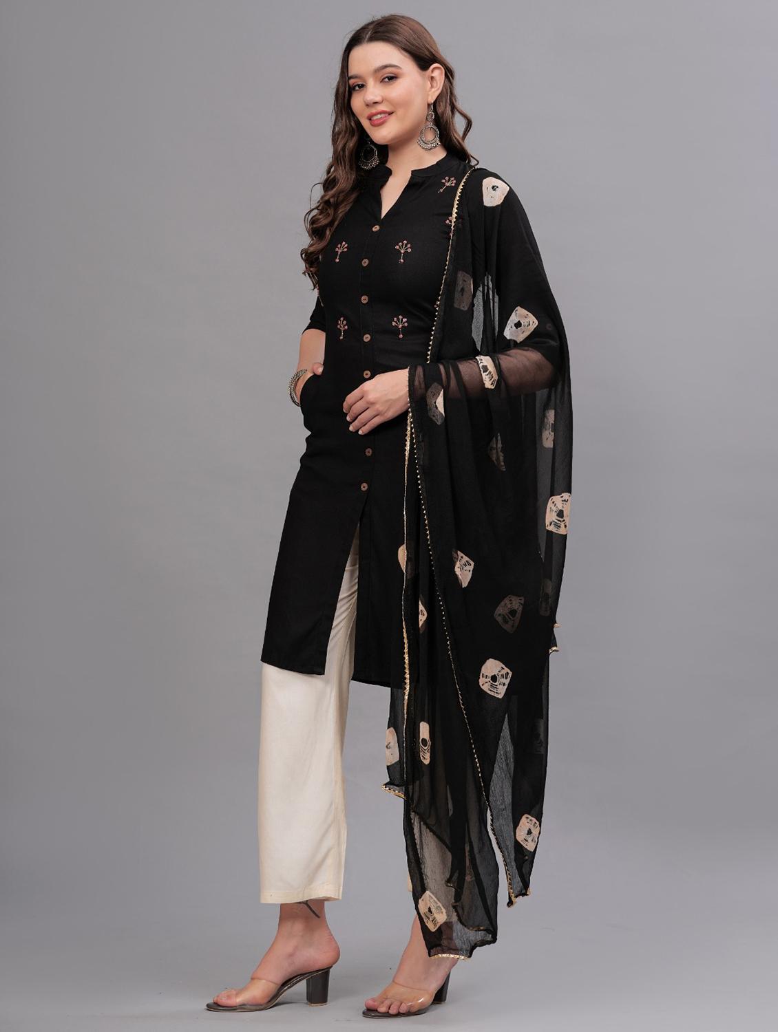 women embellished kurta pant set with dupatta - 21669523 - Standard Image - 1