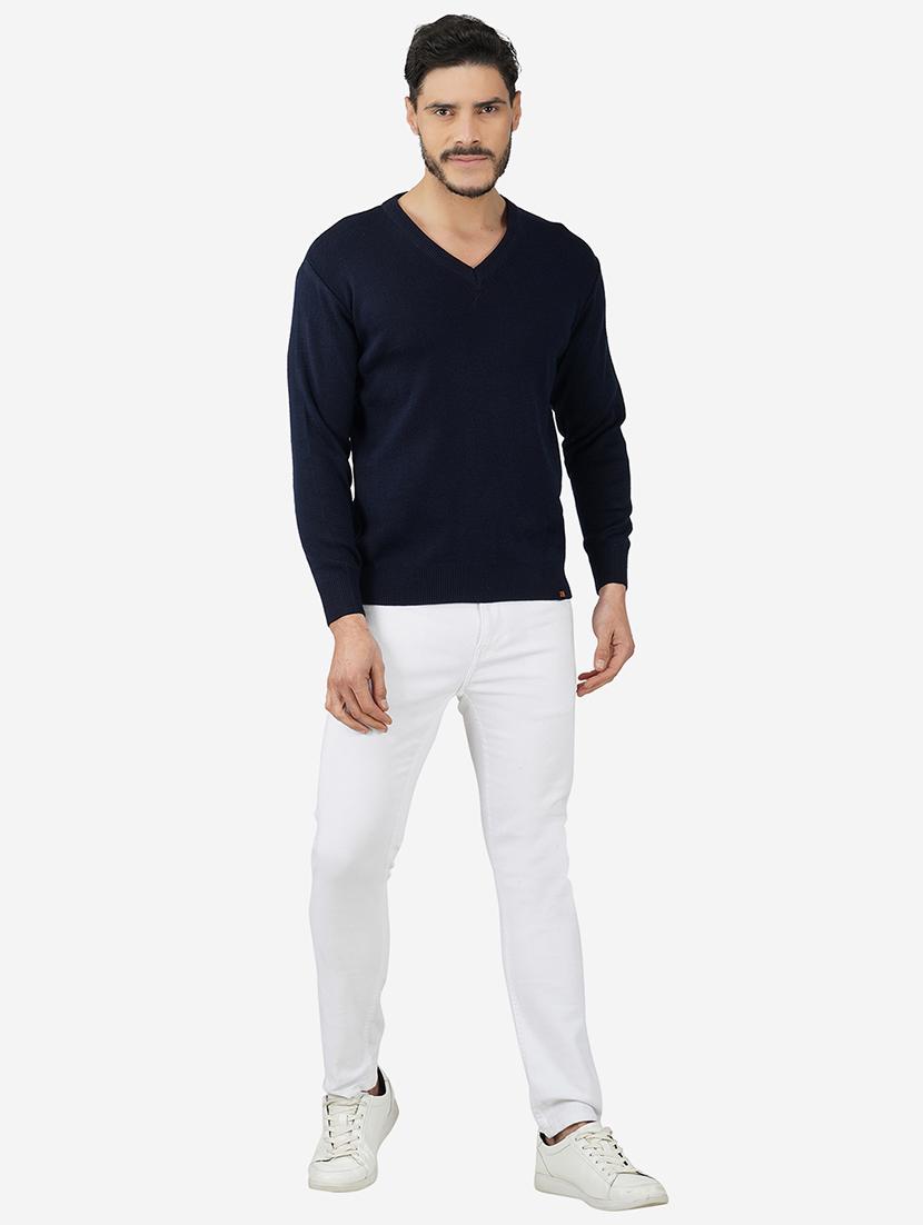 men long sleeves solid pullover - 21669617 - Standard Image - 4
