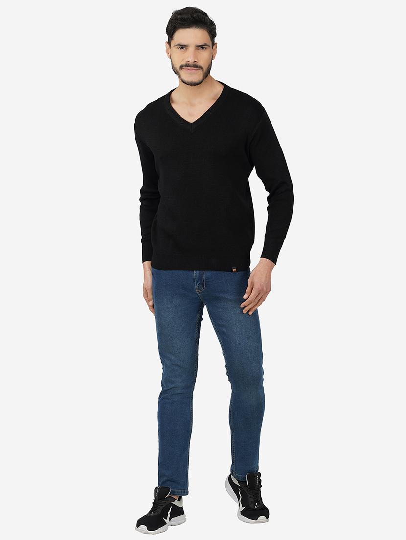 men long sleeves solid pullover - 21669618 - Standard Image - 4