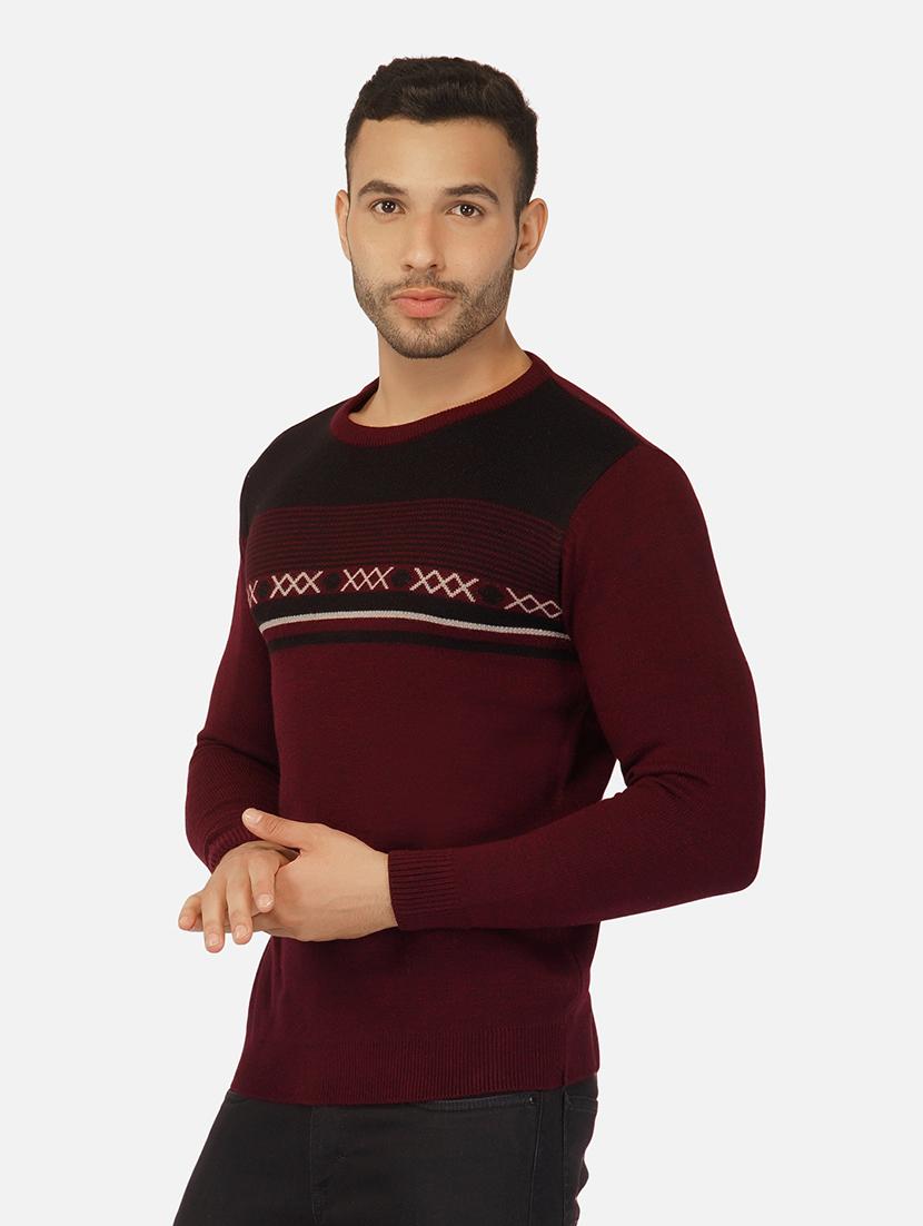 men long sleeve printed pullover - 21669623 - Standard Image - 1