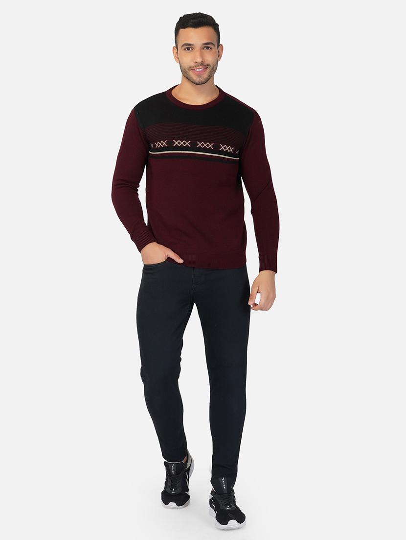 men long sleeve printed pullover - 21669623 - Standard Image - 4