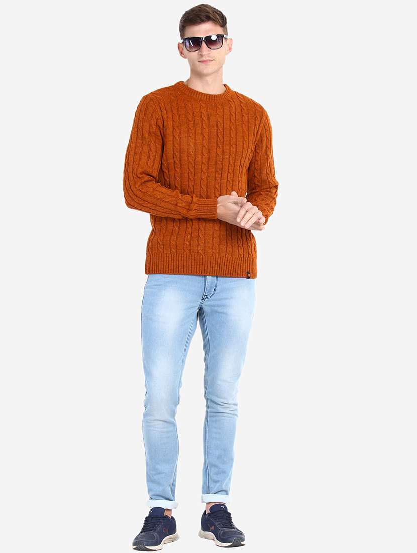 men long sleeves self design pullover - 21669636 -  Standard Image - 4