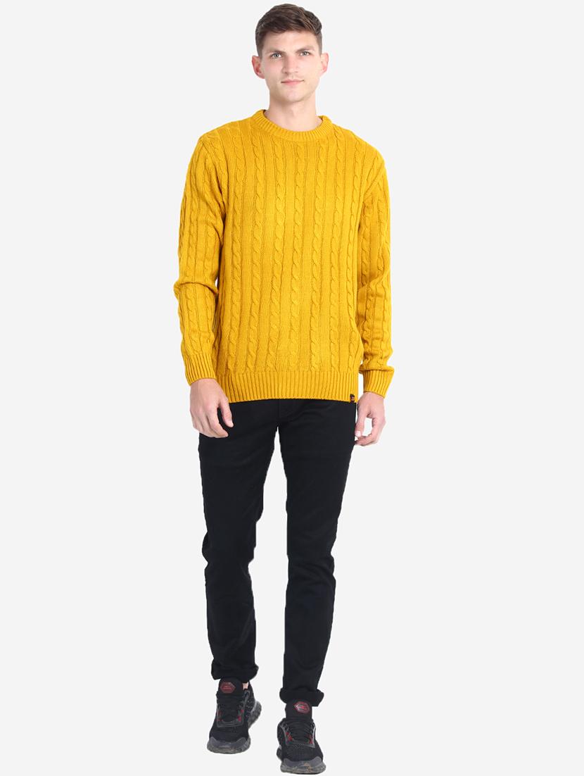 men long sleeves self design pullover - 21669639 - Standard Image - 4