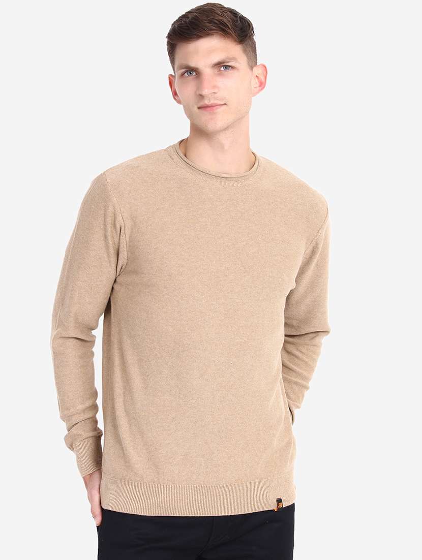 men long sleeves solid pullover