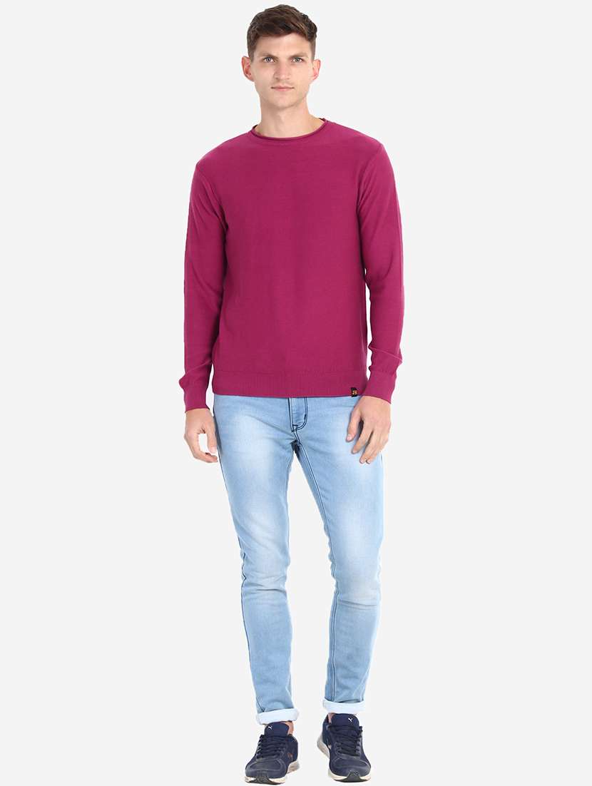 men long sleeves solid pullover - 21669644 -  Standard Image - 4