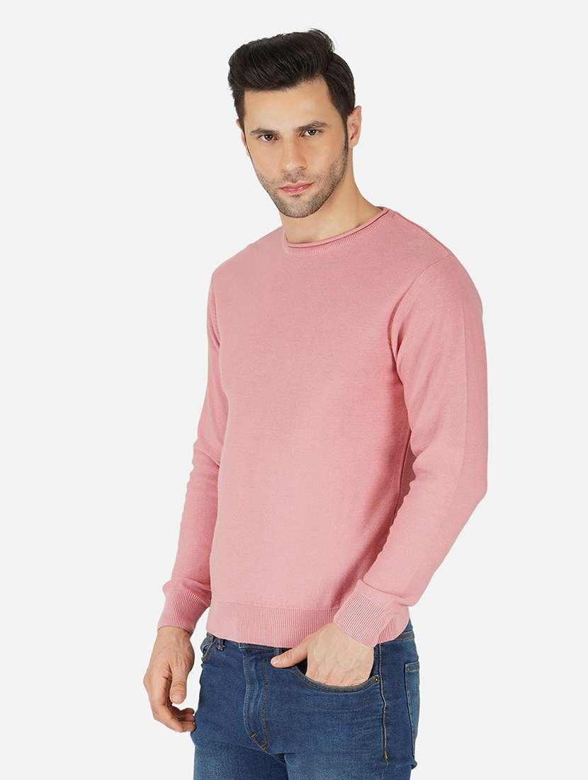 men long sleeves solid pullover - 21669645 -  Standard Image - 1