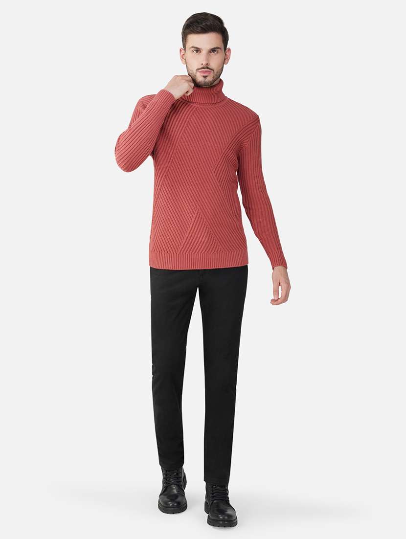 men long sleeves self design pullover - 21669654 - Standard Image - 4