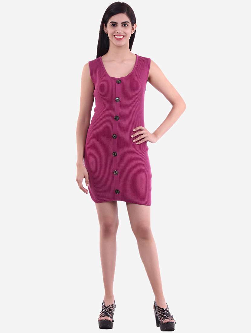 women sleeveless acrylic dress - 21669668 - Standard Image - 4