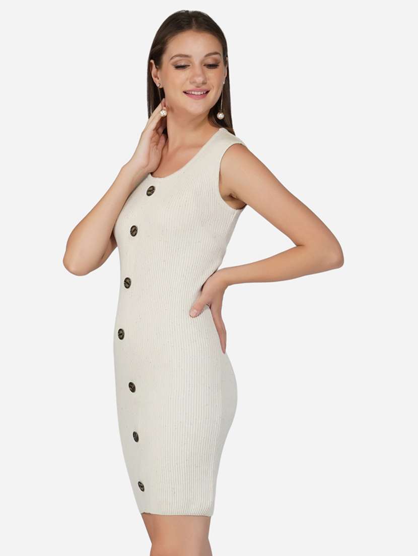 women sleeveless acrylic dress - 21669669 - Standard Image - 1