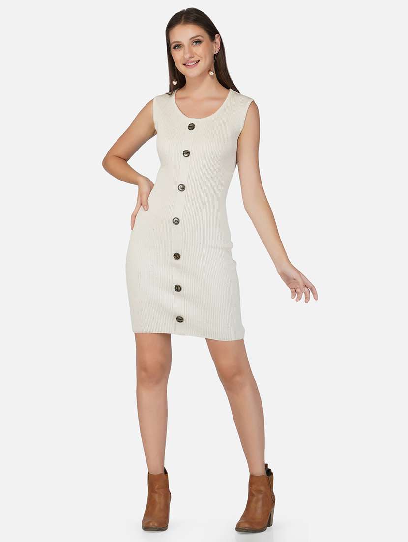 women sleeveless acrylic dress - 21669669 - Standard Image - 4