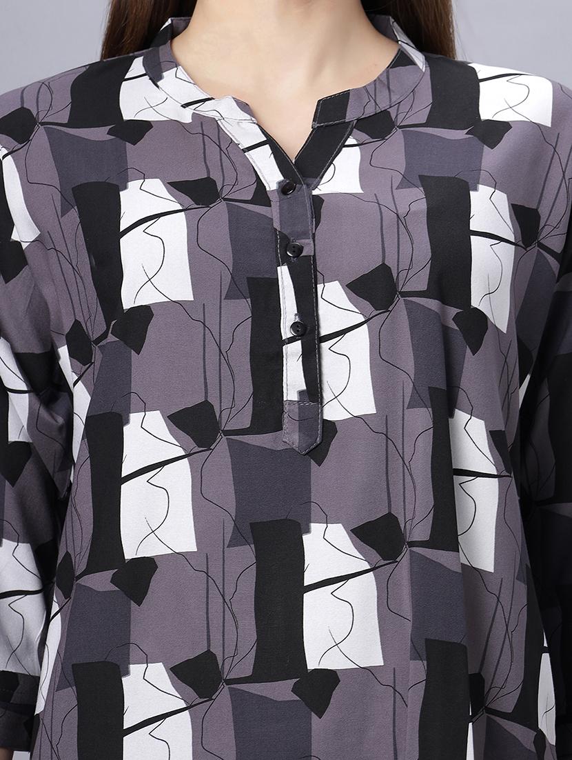 women printed nightwear pyjama set - 21669868 - Standard Image - 4