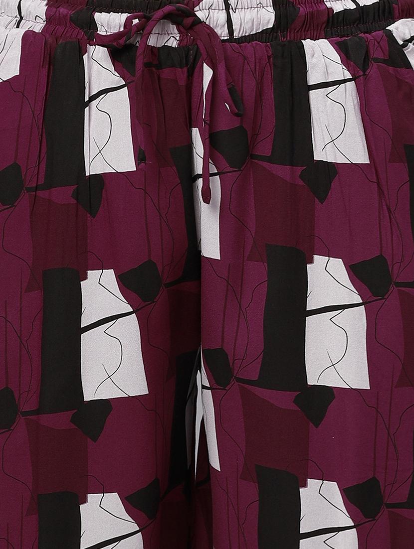 women printed nightwear pyjama set - 21669869 - Standard Image - 4