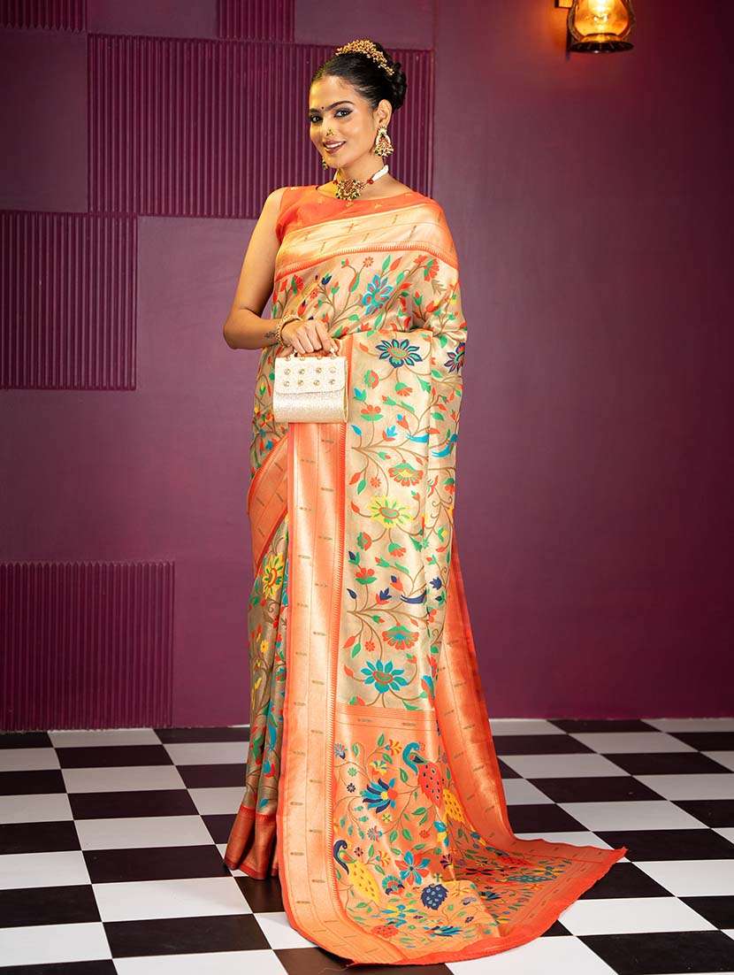 women self design banarasi saree with blouse - 21669967 - Standard Image - 1