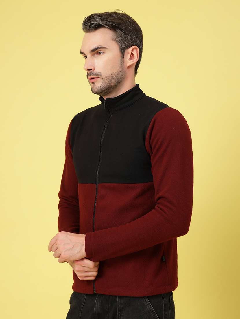 men long sleeve color block sweatshirt - 21670178 - Standard Image - 1