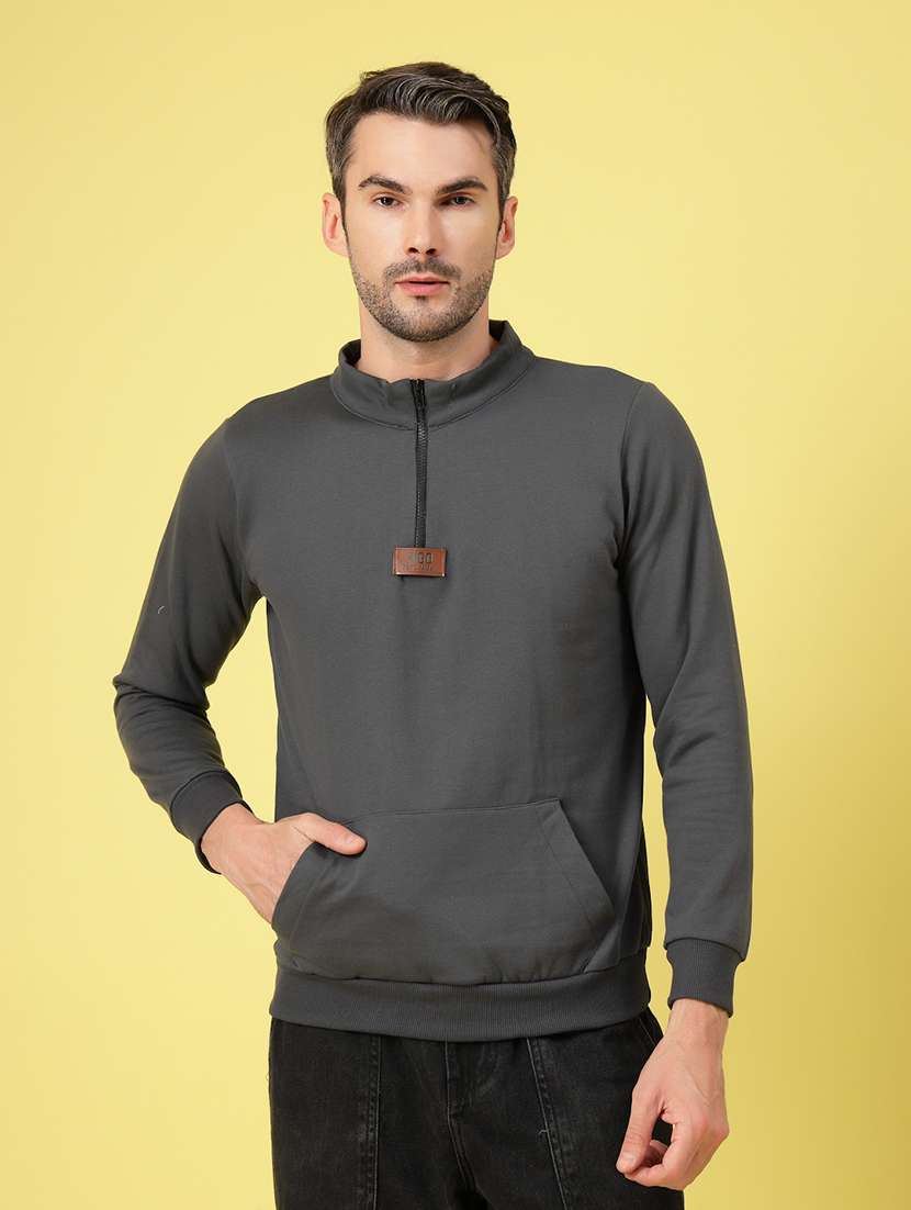 men long sleeve plain sweatshirt