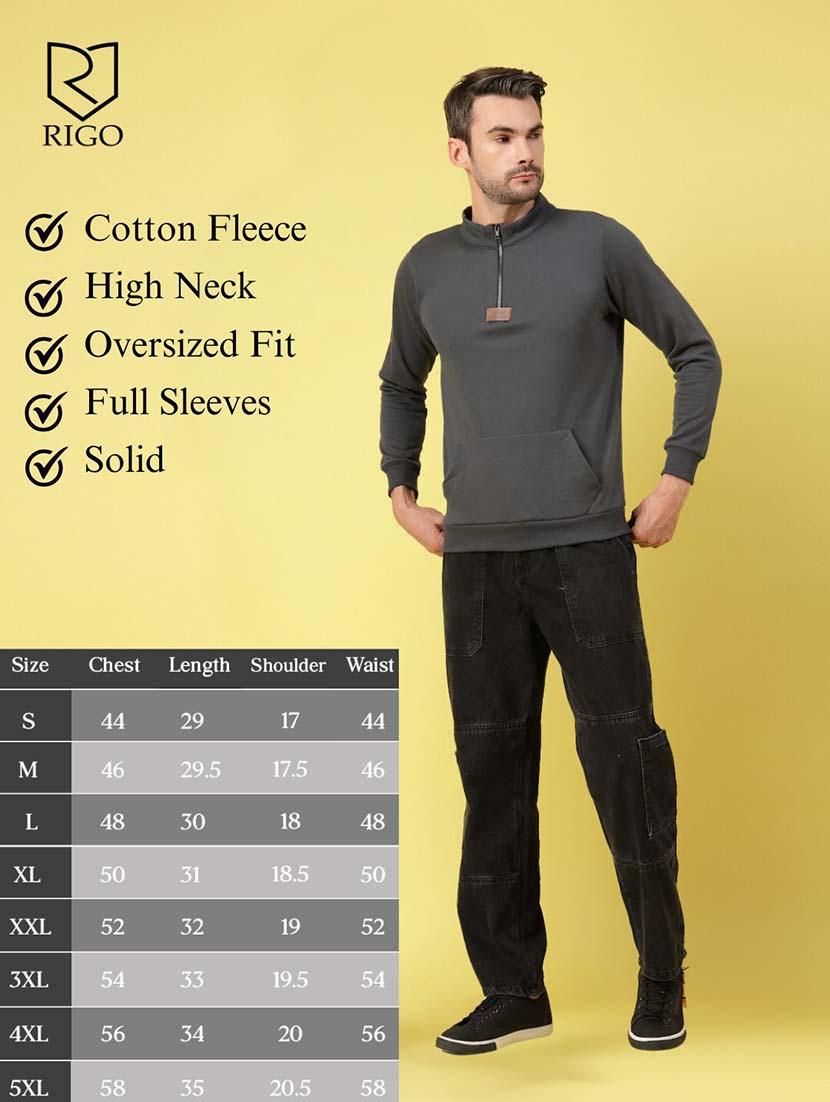 men long sleeve plain sweatshirt - 21670181 - Standard Image - 4