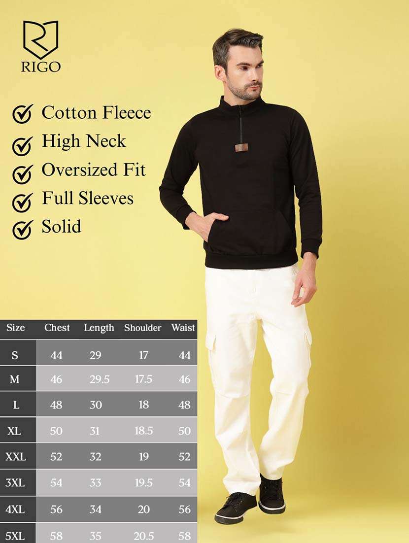 men solid long sleeve regular fit sweatshirt - 21670182 -  Standard Image - 4