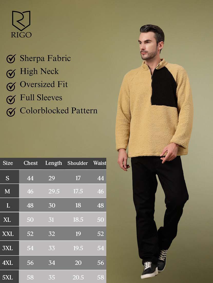 men long sleeve color block sweatshirt - 21670183 - Standard Image - 4