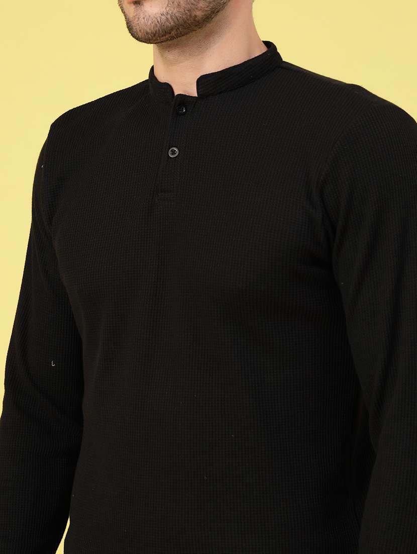 men solid regular fit long sleeve t-shirt - 21670197 -  Standard Image - 4