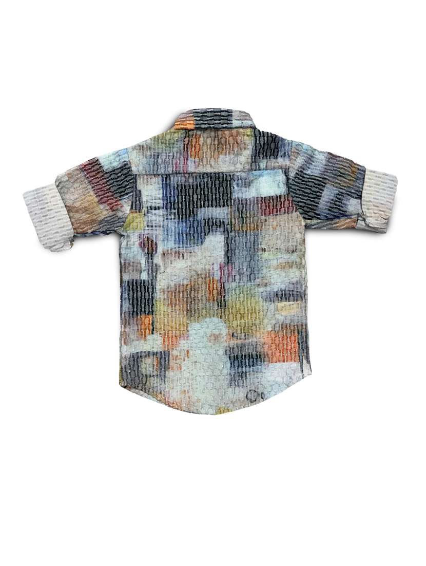 boys long sleeve printed shirt - 21670219 - Standard Image - 1