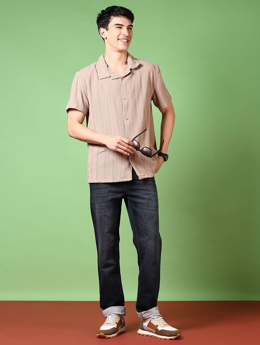 men washed mid rise straight fit jean - 21670364 - Standard Image - 4