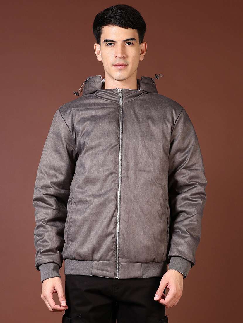 men's casual hooded reversible jacket  - 21670740 -  Standard Image - 1