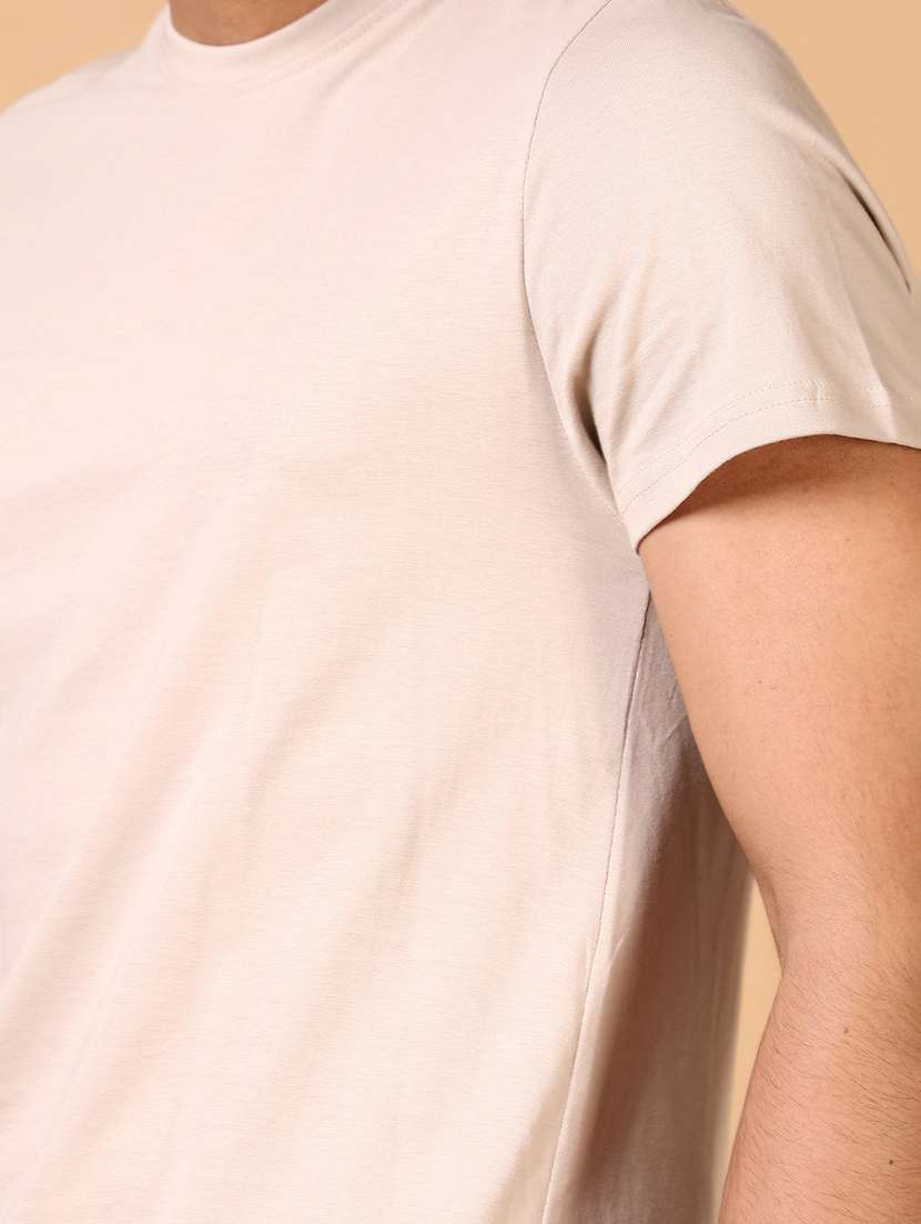 men solid short sleeve t-shirt - 21670766 - Standard Image - 4