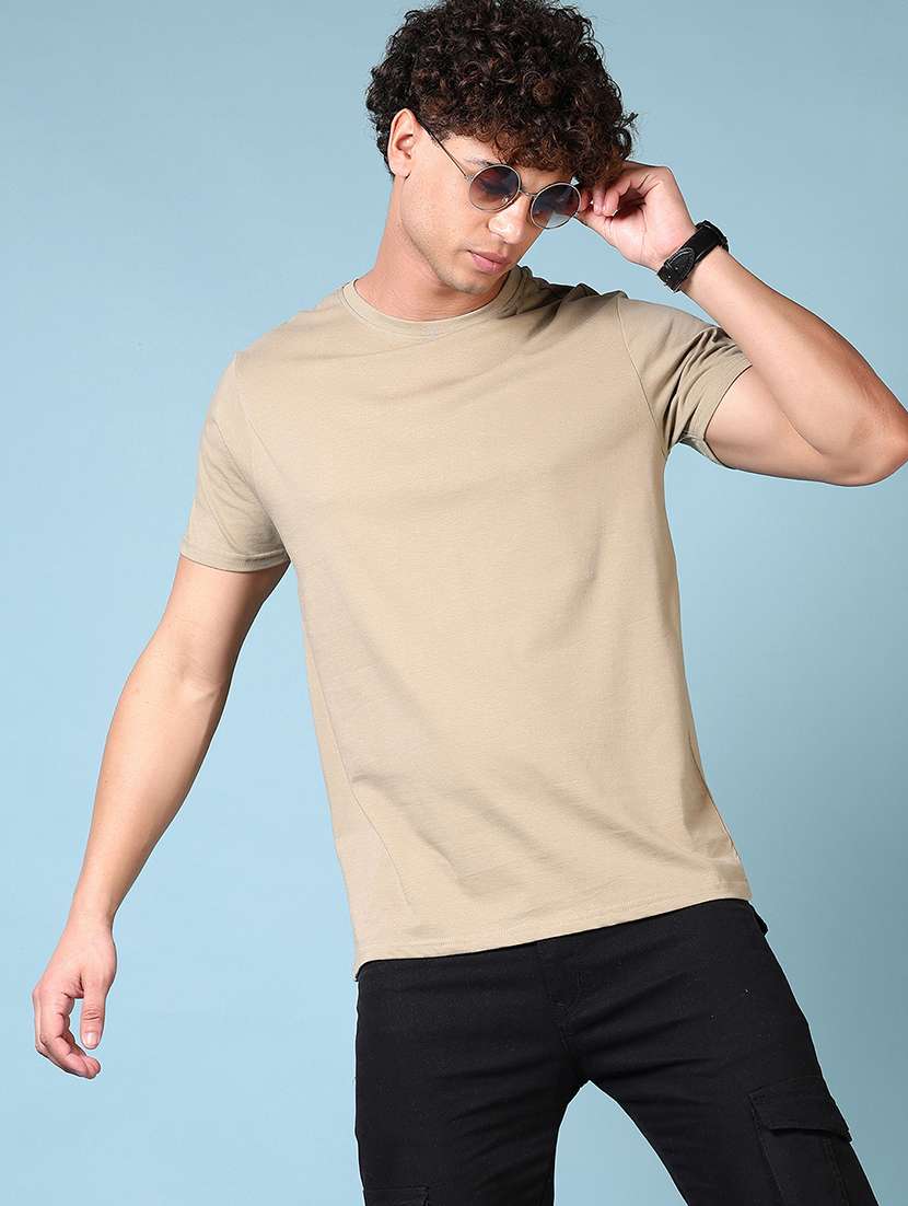 men solid short sleeve t-shirt - 21670770 -  Standard Image - 1