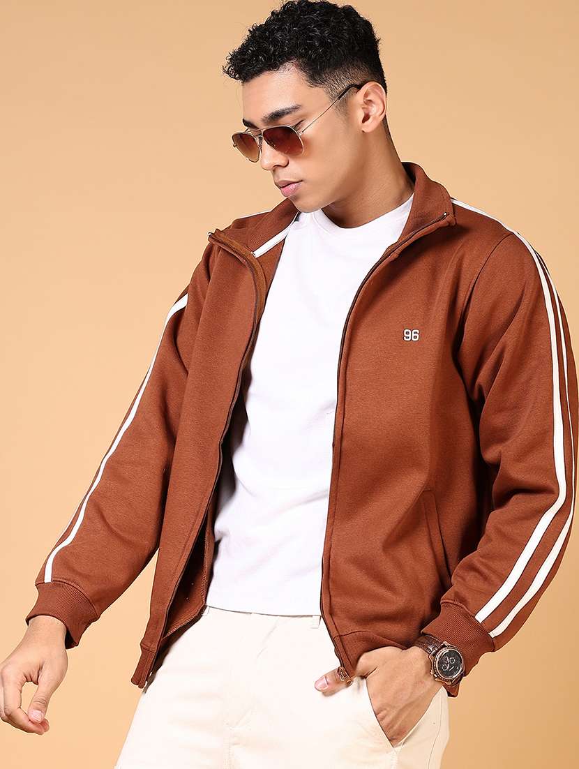 men long sleeves side taped sweatshirt - 21670772 -  Standard Image - 1