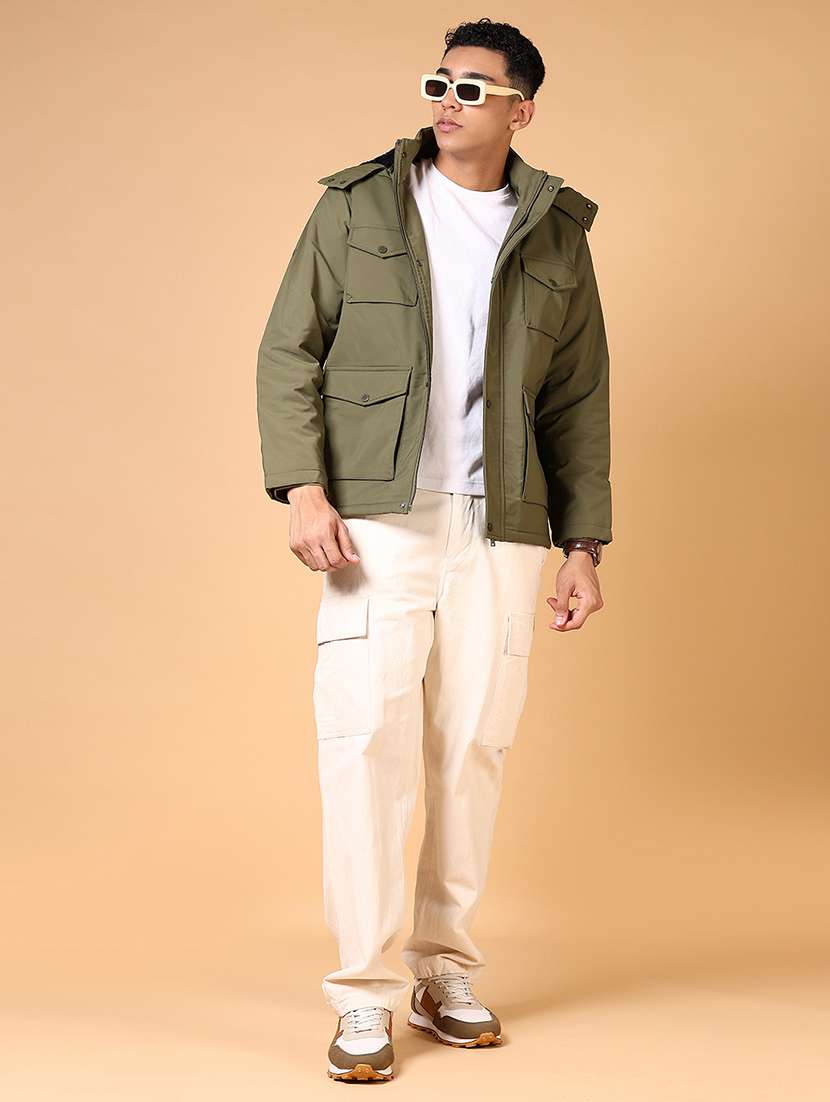 men long sleeves solid utility jacket - 21670803 -  Standard Image - 4