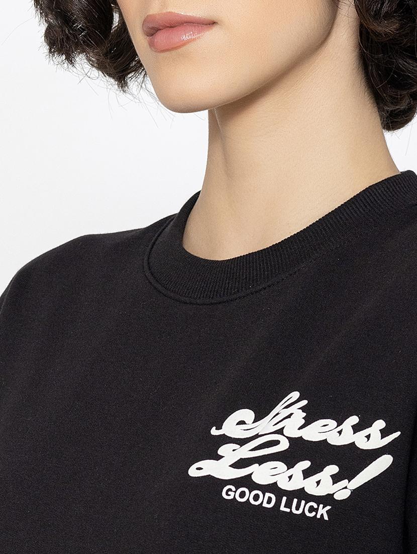 women placement print long sleeves sweatshirt - 21670913 - Standard Image - 4