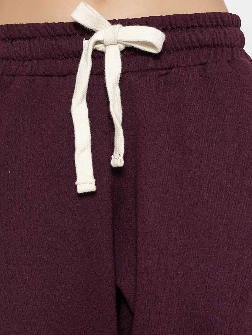 women solid high rise relaxed fit jogger - 21670919 - Standard Image - 4