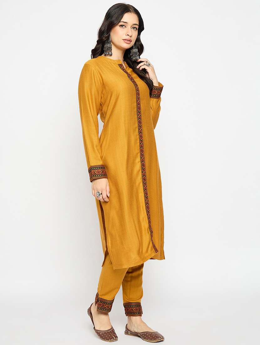 women lace detailed kurta pant set - 21670923 -  Standard Image - 1