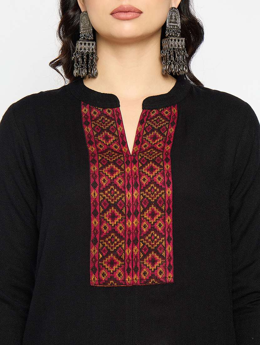 women printed detailed kurta pant set - 21670924 - Standard Image - 4