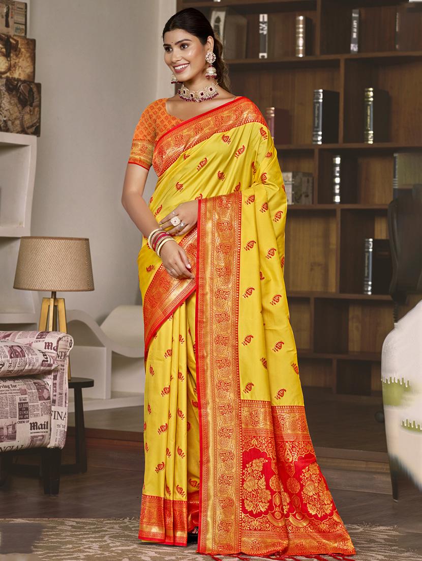 women self design banarasi saree with blouse - 21671030 -  Zoom Image - 0