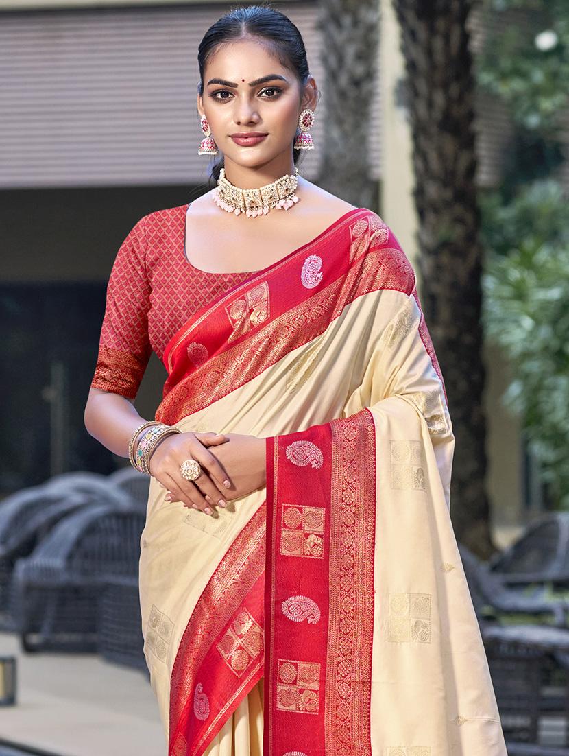 women self design banarasi saree with blouse - 21671036 - Standard Image - 1