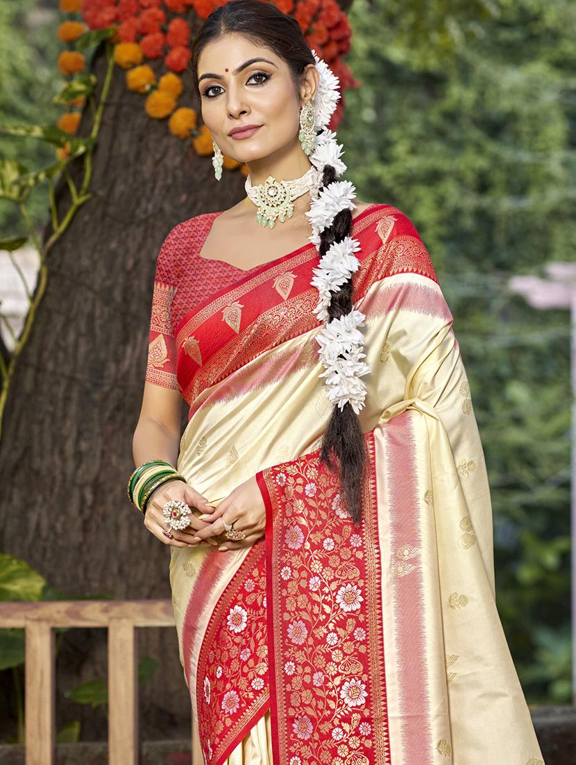 women self design banarasi saree with blouse - 21671045 - Standard Image - 1