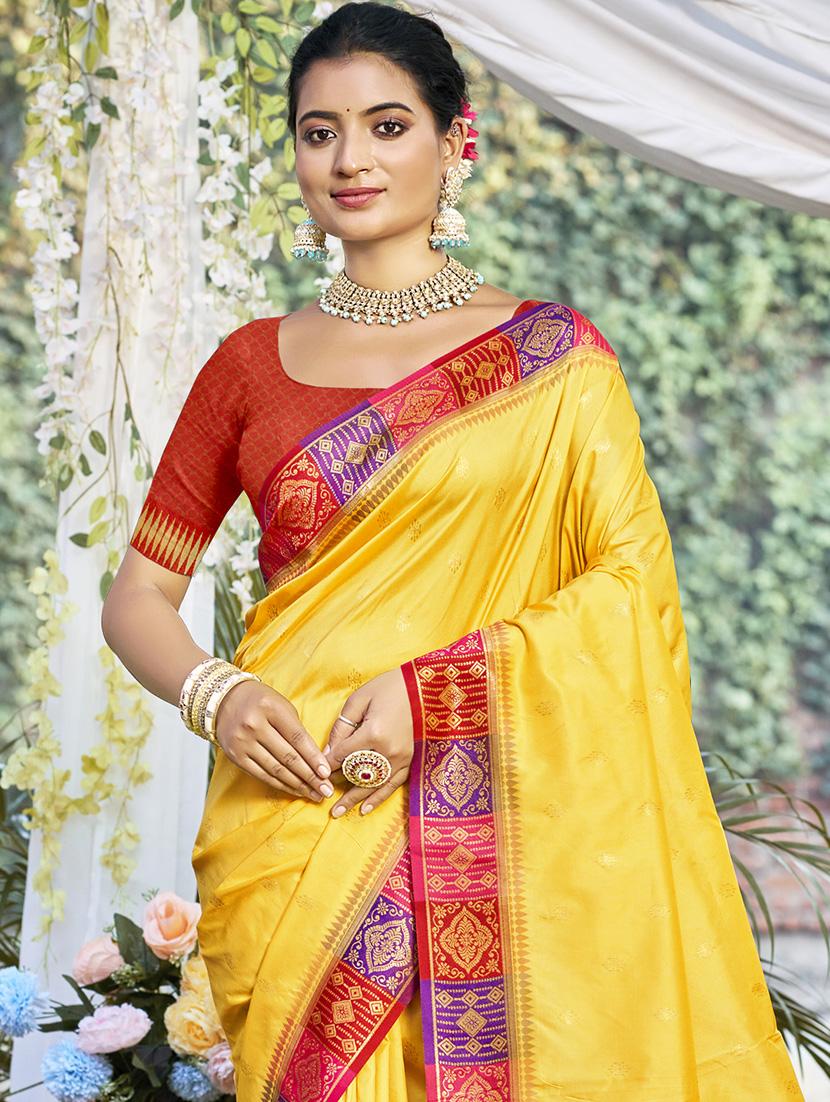 women self design bordered saree with blouse - 21671061 - Standard Image - 1