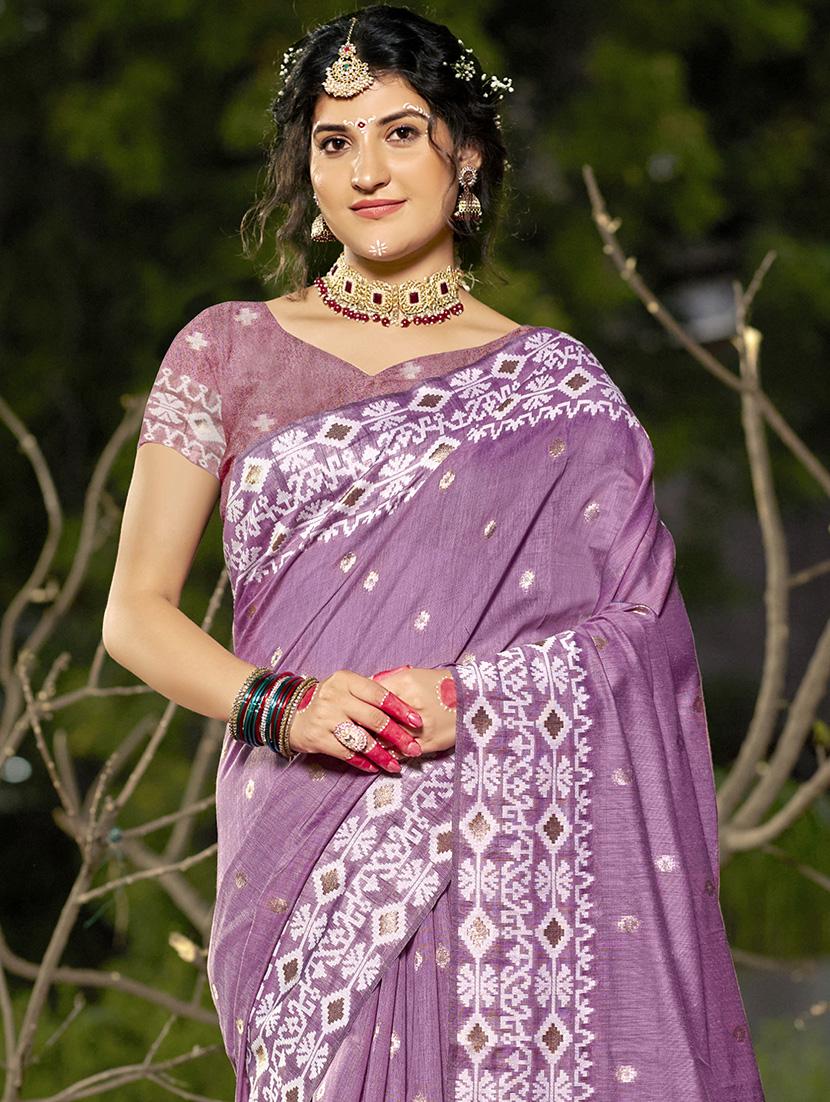 women self design tussar saree with blouse - 21671072 - Standard Image - 1